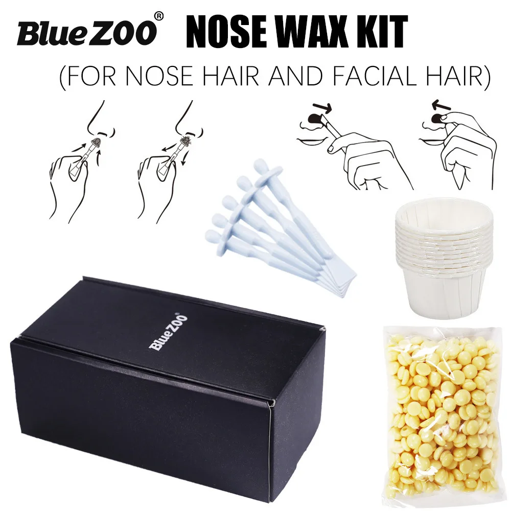 Painless Nose Hair Removal Wax Nose Wax Nostril Cleaning Depilation Paper-free Wax Cleaning Hair Wax & Women Nose Kit