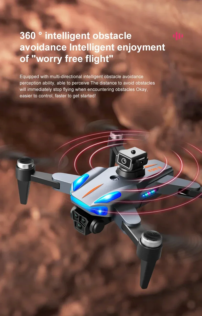 New K911 SE GPS Drone 8K Professional Obstacle Avoidance 4K DualHD Camera 5G Brushless Motor Foldable Quadcopter Gifts Toys