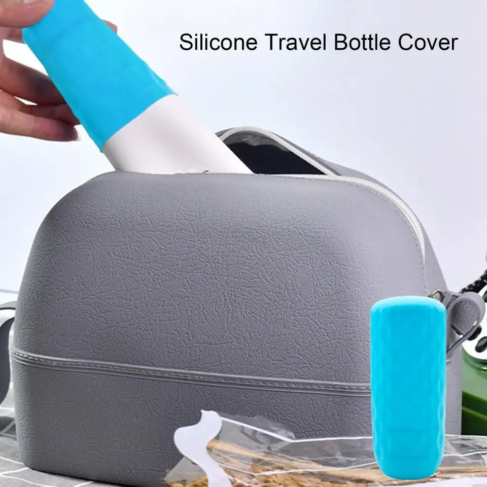 6 Cache-bouteilles En Silicone Anti-fuite - Pour Shampoing, Cosmétiques, Voyages, élastique Et Réutilisable