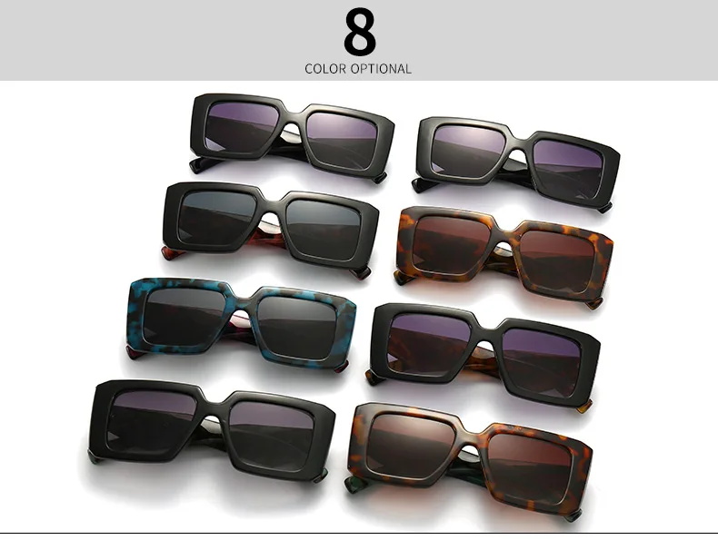 53373 Retro Square Marke Sonnenbrille Frauen Modern Großer Rahmen Männer Trend Breites Bein Sonnenbrille Uv400_voghion.com
