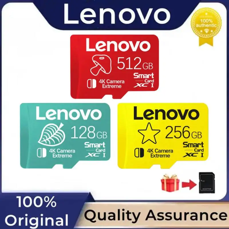 Scheda Di Memoria Lenovo Ad Alta Velocità A2 U3 Classe 10 Mini Sd Card 512Gb 256Gb Micro Tf Ad Alta Velocità Sd Card 128Gb Per Fotocamera Del Telefono