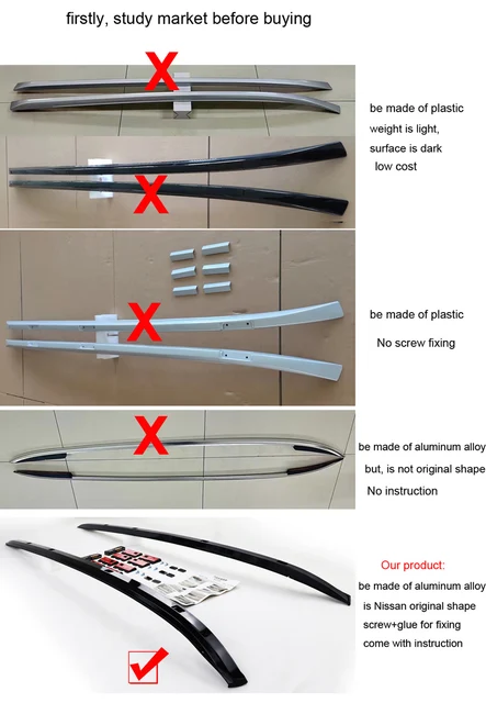 Barre Portapacchi Per Nissan X-Trail T31 T32 T33 - In Alluminio, Set Di 2, Per Tetto - Foto 11