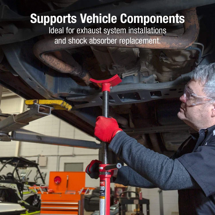 6809A, Underhoist Support Stand, ¾ Ton Capacity, 12 Inch Diameter Base, Contoured Saddle, Bearing Mounted Spin Handle, Sel 4