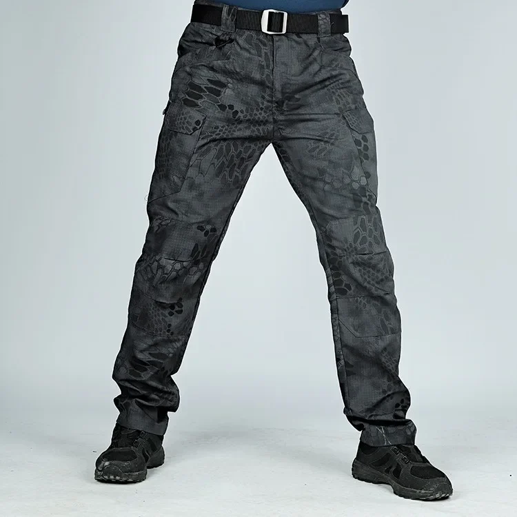 IX7 tactical pants men's trousers outdoor training pants multi-pocket autumn winter mountaineering mens work pants