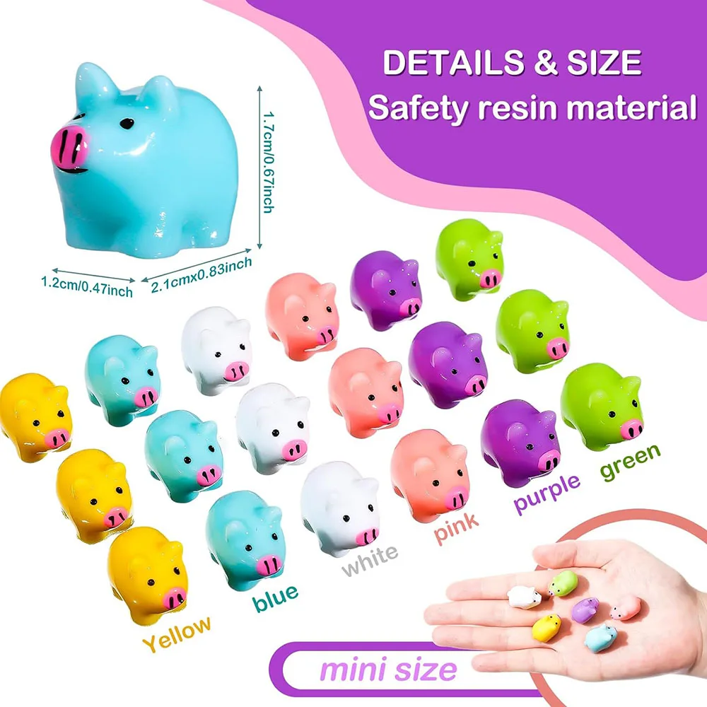 Mini Resin Pig Miniature Piggy Figures Garden Landscape Dollhouse Aquarium  Potted Plant Room Decorations DIY Party Toys - AliExpress