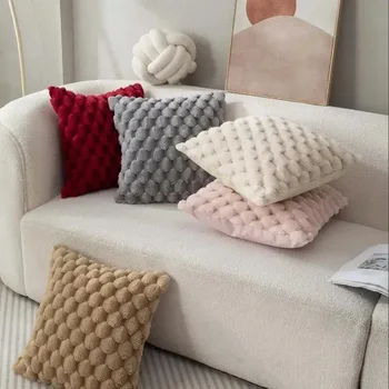 Plush Textured Pillow Cover 3