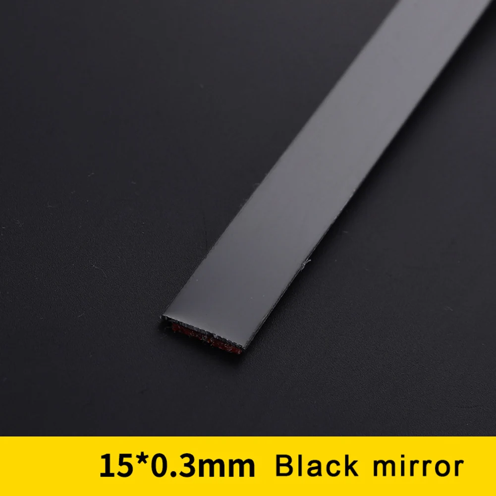 

New 1Roll Stainless Steel Decorative Strip Edge Line Mirror Stickers For Wall Background Ceiling Waist Line Plane Tile Sticker