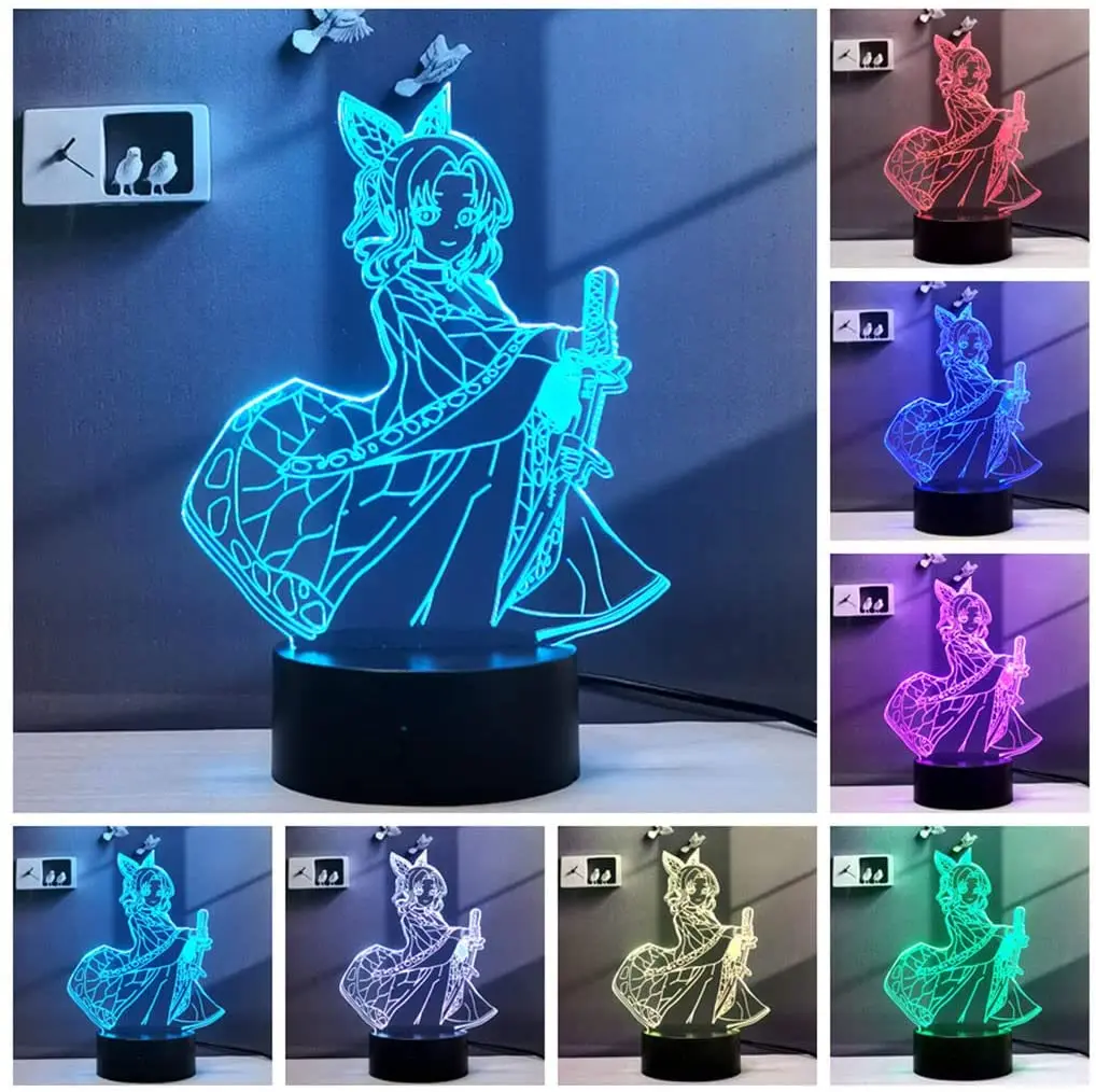 3D Anime LED Lampe Nachtlicht USB Deko Shinobi