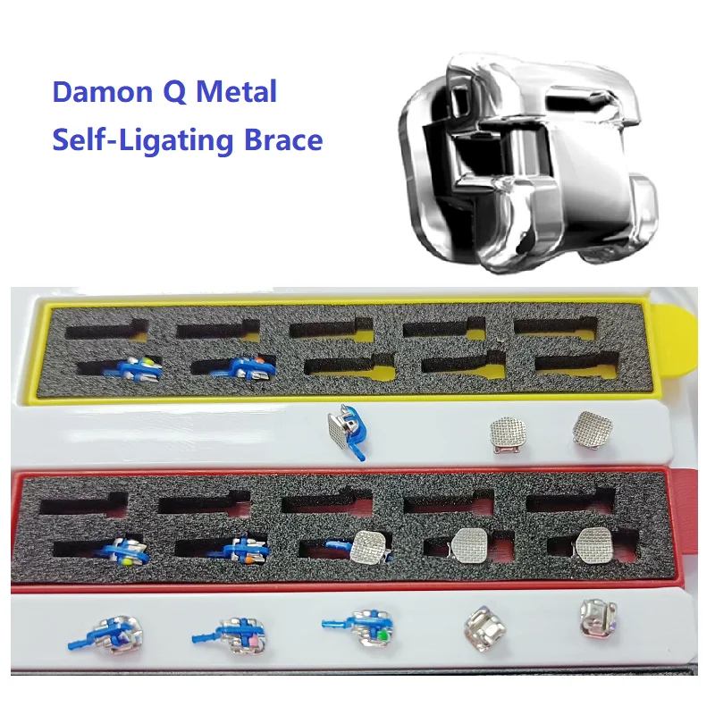 ตัวจัดฟันด้วยตัวเองดามอนคิวชนิดโลหะตัวยึดแบบมัดด้วยตนเอง5-5ตัวดามอน 1