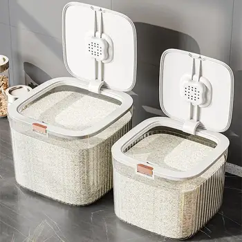 주방용 투명 쌀 용기, 곤충 방지 식품 곡물 보관, 뚜껑이 있는 보관함, 쌀 보관, 5 kg, 10kg，쌀보관통 10kg，쌀통 10kg，쌀보관통 상품 이미지