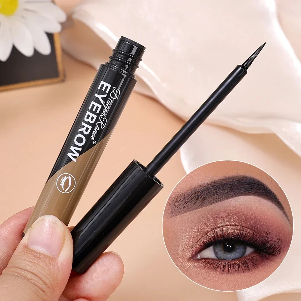 Dyeing Eye Brow Tattoo Tint Peel Off Eyebrow Eyeliner Freckles Dye Cream Waterproof Eyebrow Enhancer Gel Make Up Cosmetic Tool 5