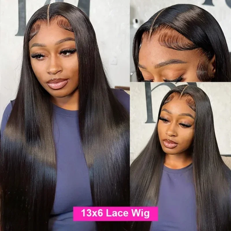 Export Images 30 40 Inch Straight 13x6 Lace Frontal Wigs Human Hair 13x4 Hd Lace Wigs Bone Straight Human Hair Wig 5x5 Glueless