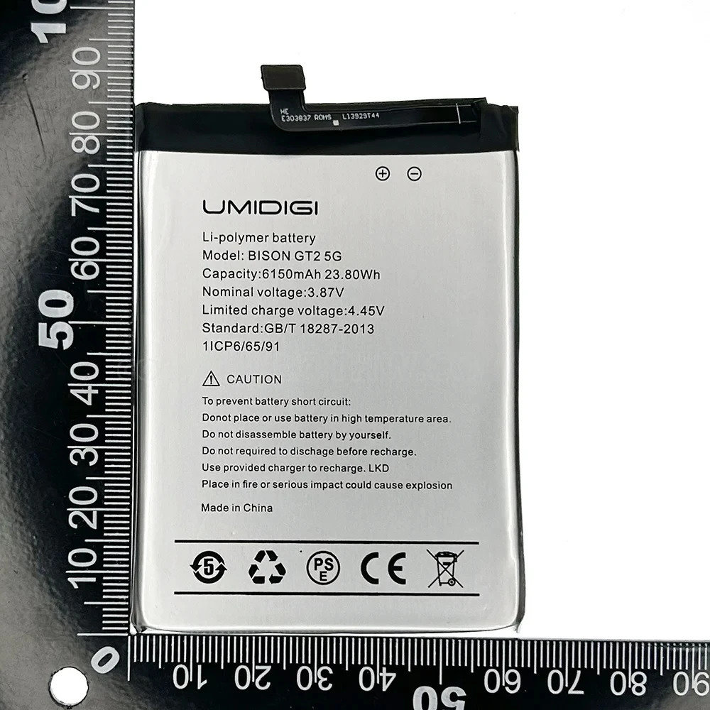 New 100% Original 6150mAh Phone Battery For UMI Umidigi Bison GT2 5G High Capacity Batteries With Free Tools