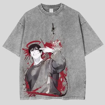 Fushiguro Toji Graphic T-shirt Jujutsu Kaisen Anime Vintage Tees 1