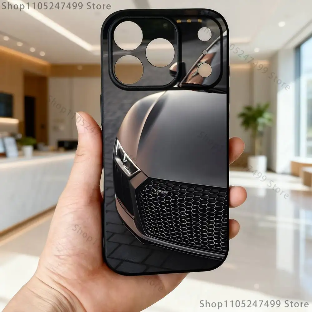 Sleek Cool Sport Berline Black Soft Box Phone Case