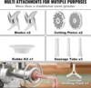 Electric Meat Grinder, 992 Lb/H Capacity, 1100W (4600W MAX) Industrial Meat Mincer w/ 2 Blade, 3 Grinding Plates, Sausage 4