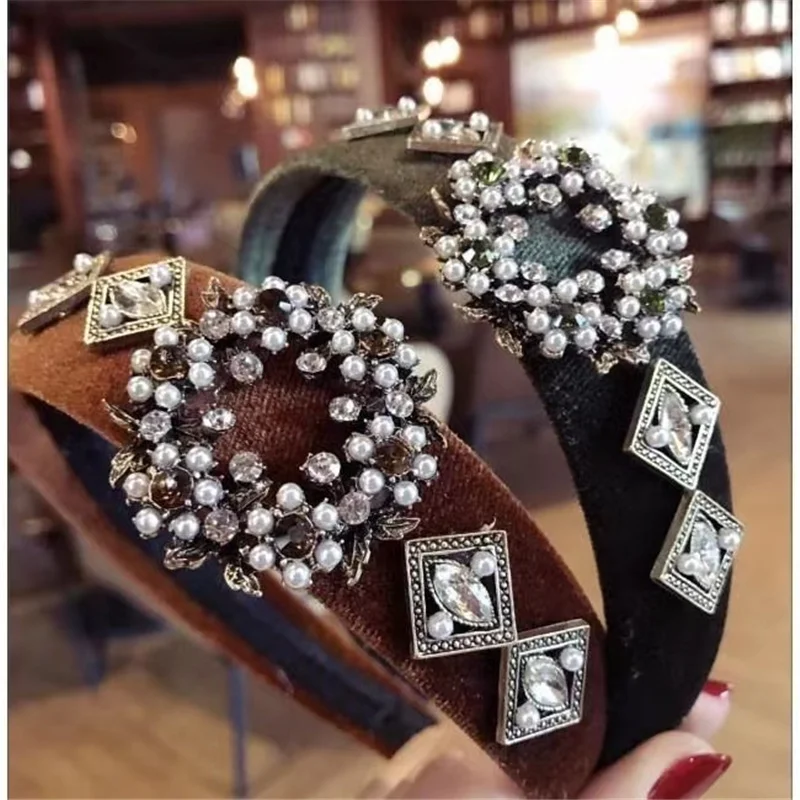 Роскошная повязка на голову Стразы в
