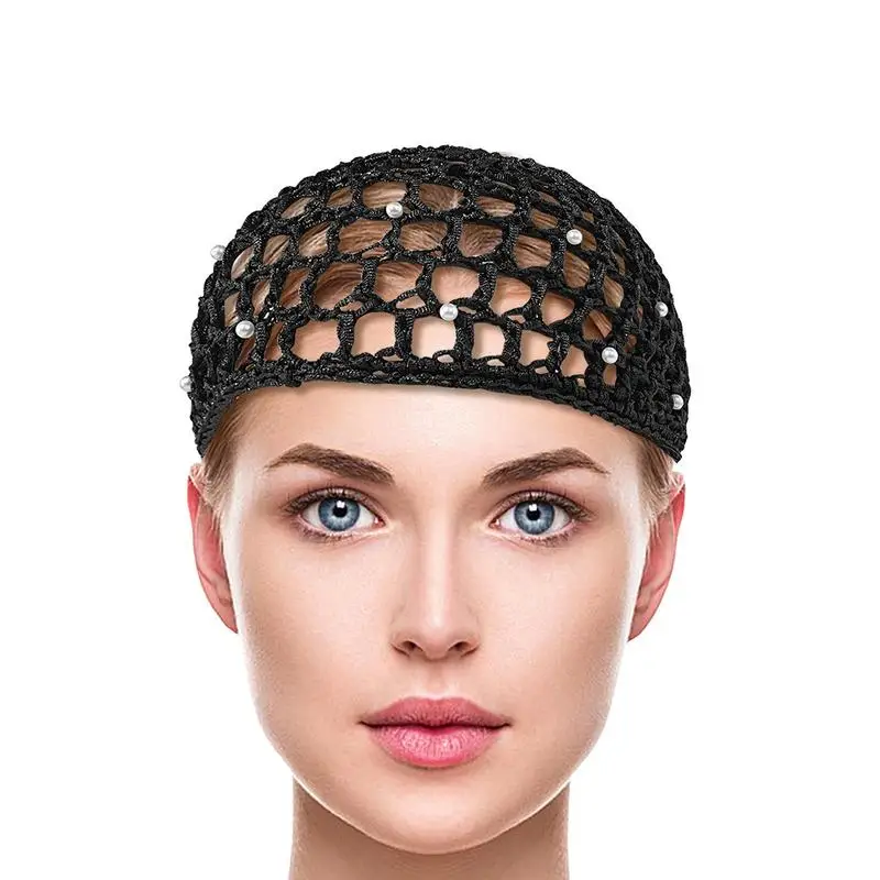 

Slouchy Beanie For Women Casual Polyester Shine Crochet Hats Solid Color Turban Vintage Painters Woven Artist Cap For Female