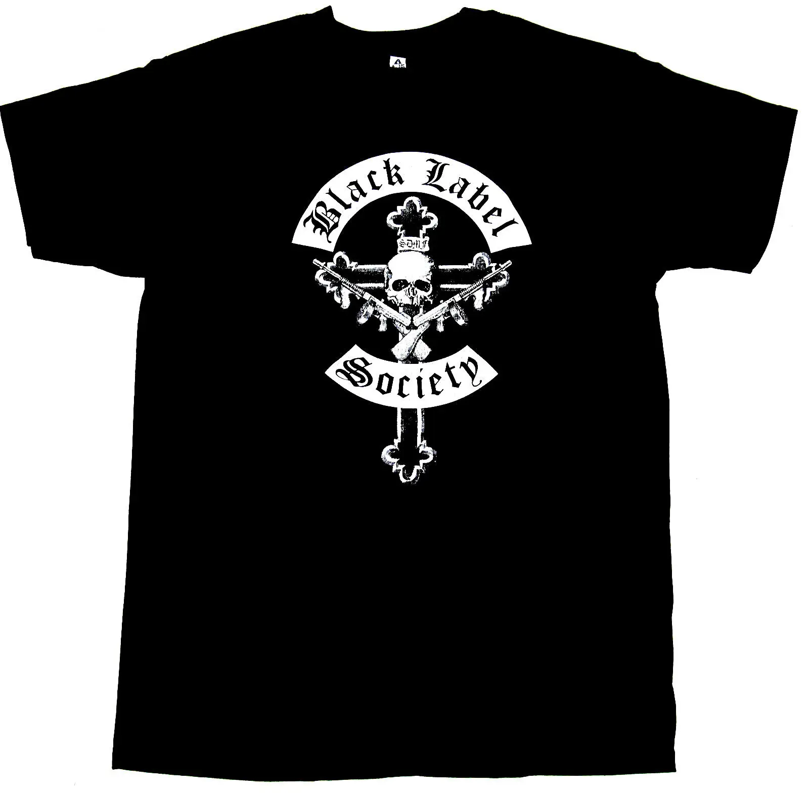 Black Label Society Crocifisso T-Shirt Los Angeles Heavy Metal Tee Uomo Adulto Nuovo