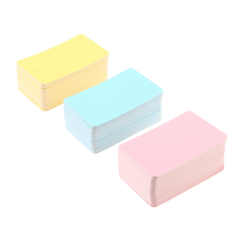 

100 PCS Blank Hard Paper Cardboard DIY Postcards Message