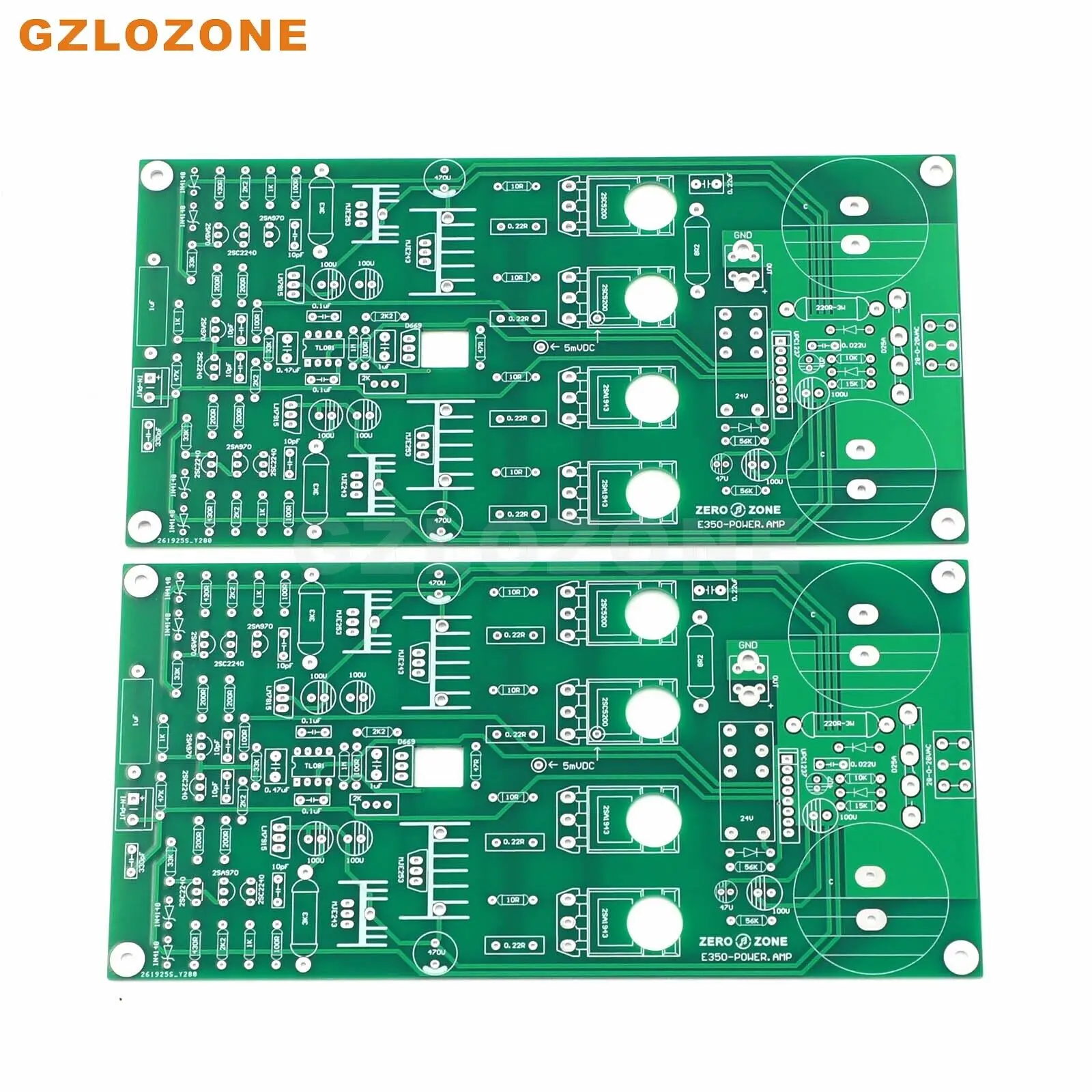 Hifi E350 Amplificador Base Nua Pcb na Fase de Referência 75w Mais 75w B629 um Par