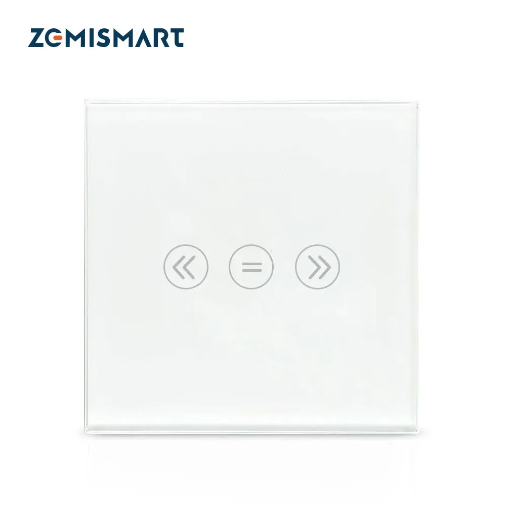 Zemismart Tuya Zigbee Smart Curtain Switch Smart Shade Motor Switch Neutral Wire Required Alexa Google Home Timer Remote Control