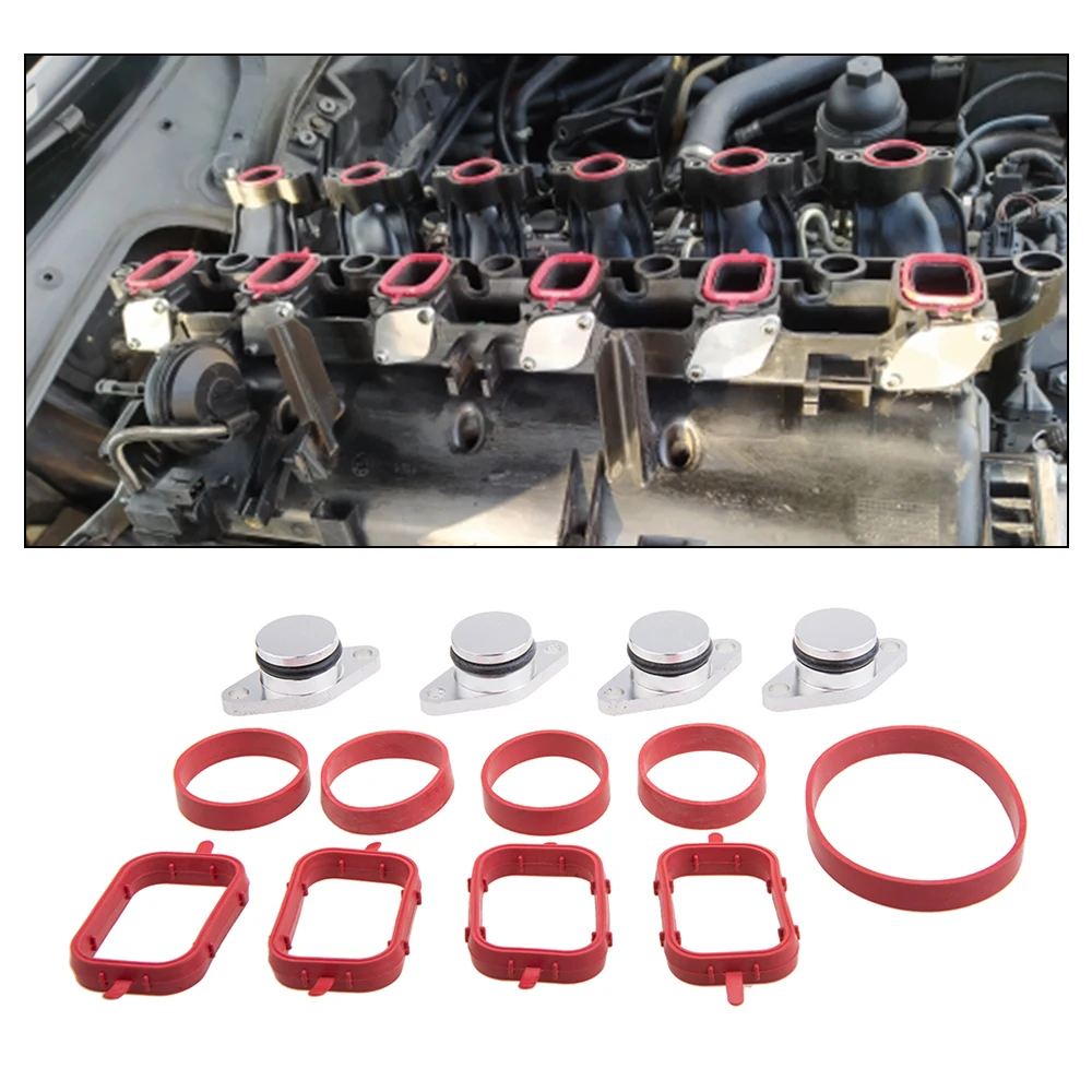 Swirl Flaps Repair Kit 4*22mm / 4* 33mm Swirl Blanks Flaps Repair Delete Kit for BMW E87 E46 E90/91/92 E39 E60/61 E38 E65 E83 E53 E70 M47 M57 ect.