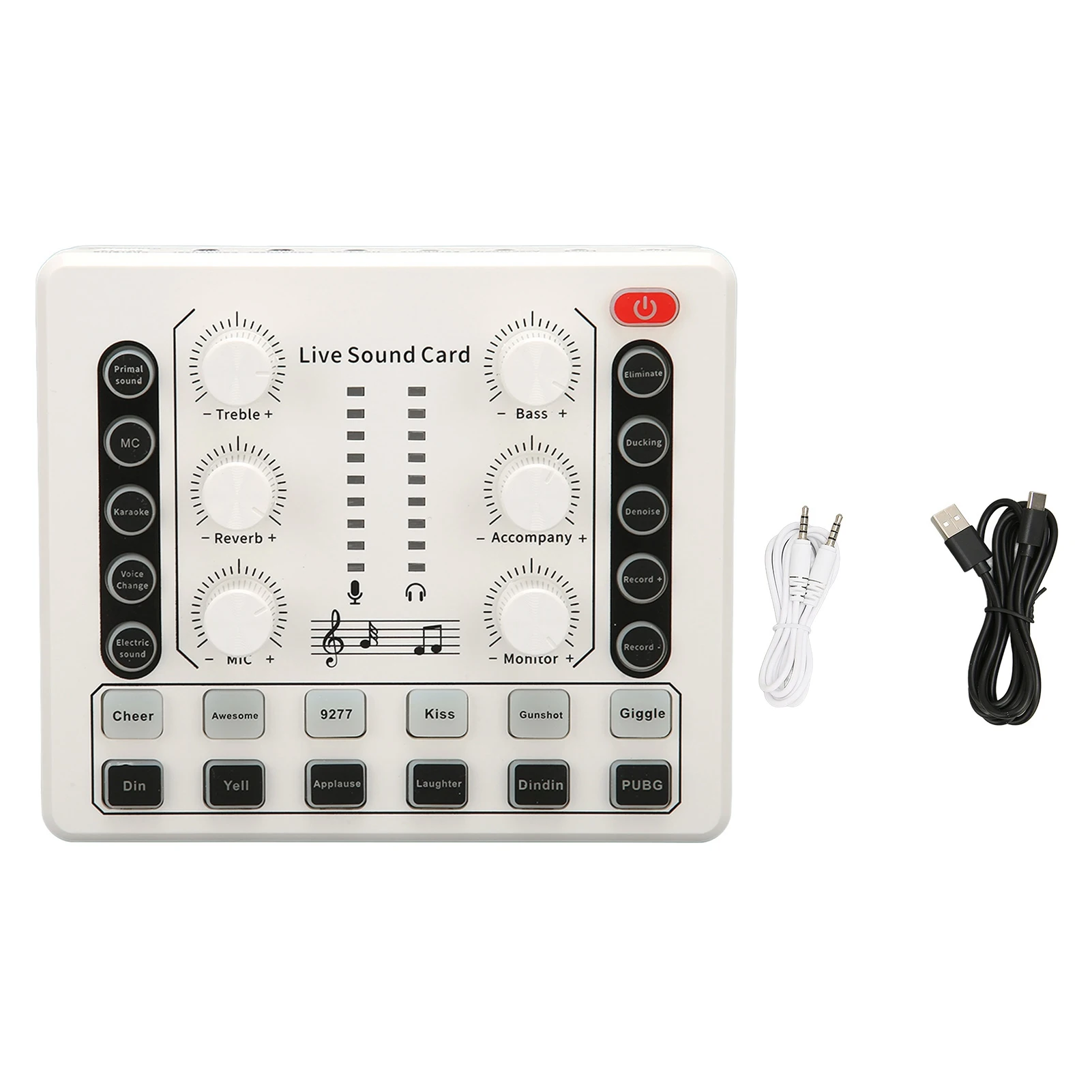 Live Sound Card Professional Sound Mixer Multiple Sound Effects Voice Changer Mini Sound Mixer Board For Live Home KTV