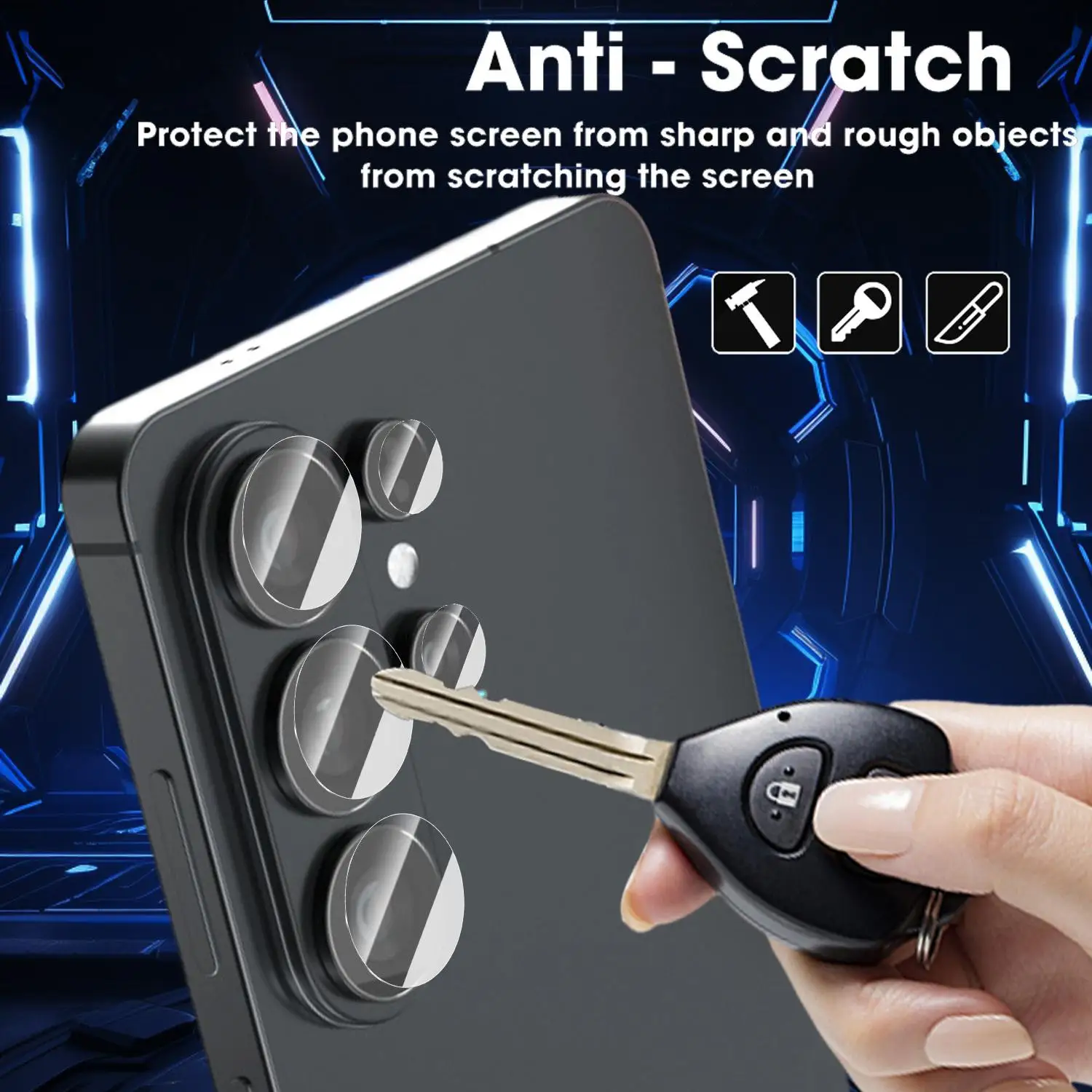 Ultra Clear Tempered Glass Camera Lens Protector Film