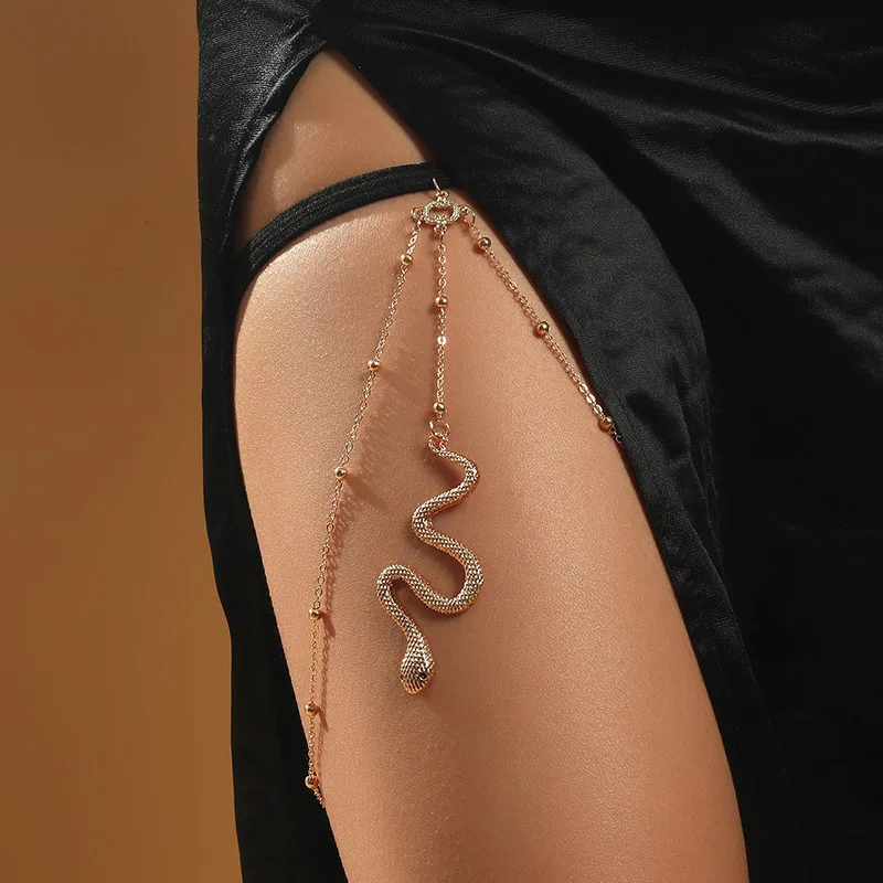 Women Bohemian Thigh Chain For Girls Layered Exotic Body for Beach Summer Holiday Party Sexy Jewelry Gift fashion accessories