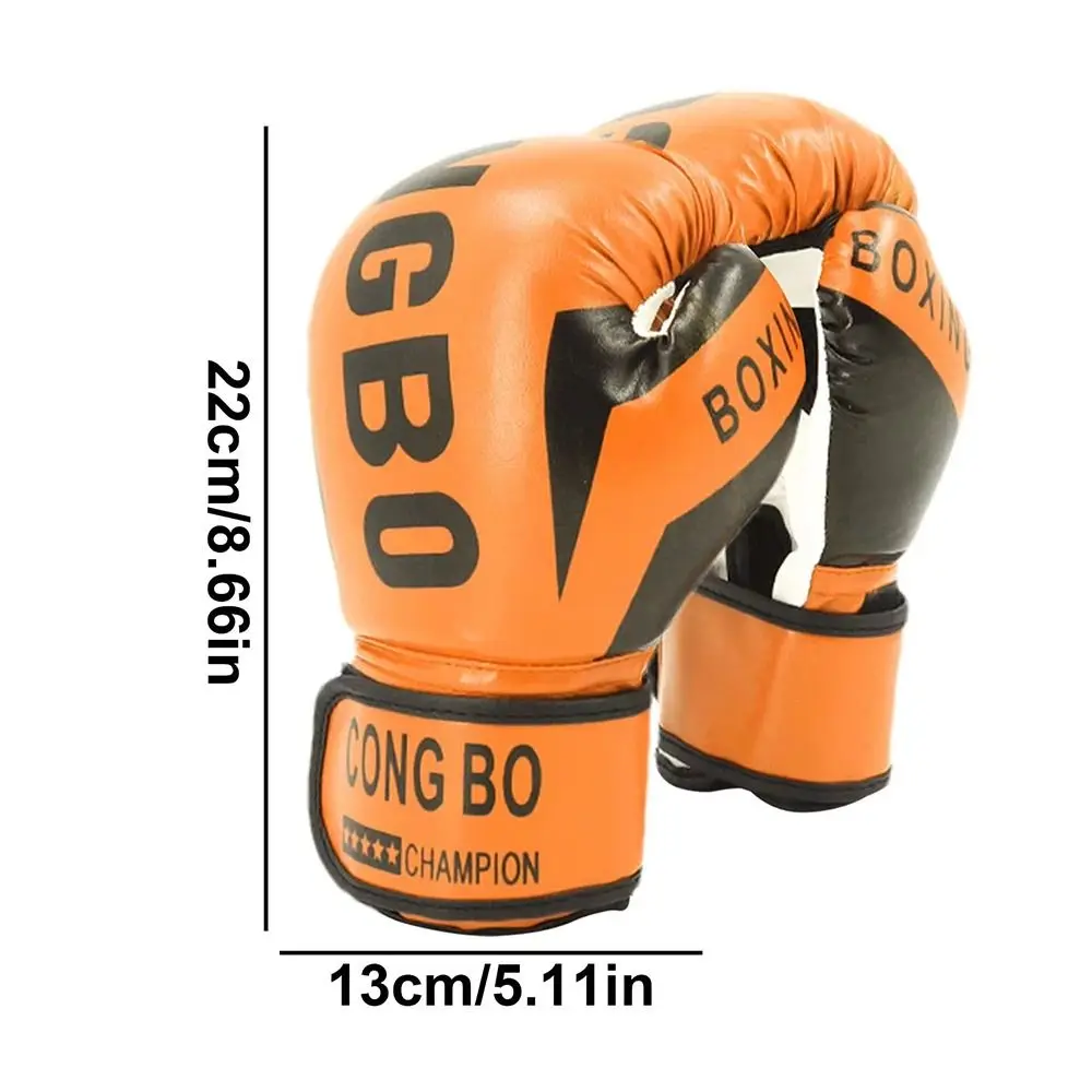 1Pair Breathable Kids Boxing Gloves 6oz PU Leather Child Punching Gloves Muay Thai MMA Punching Karate Training Gloves