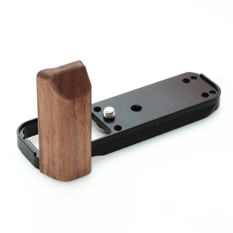 

Hand Made Wood Hand Grip W Quick Release Plate Vertical Bracket Walnut For Fuji XT3 X100F XT30 XT20 Fujifilm X E3