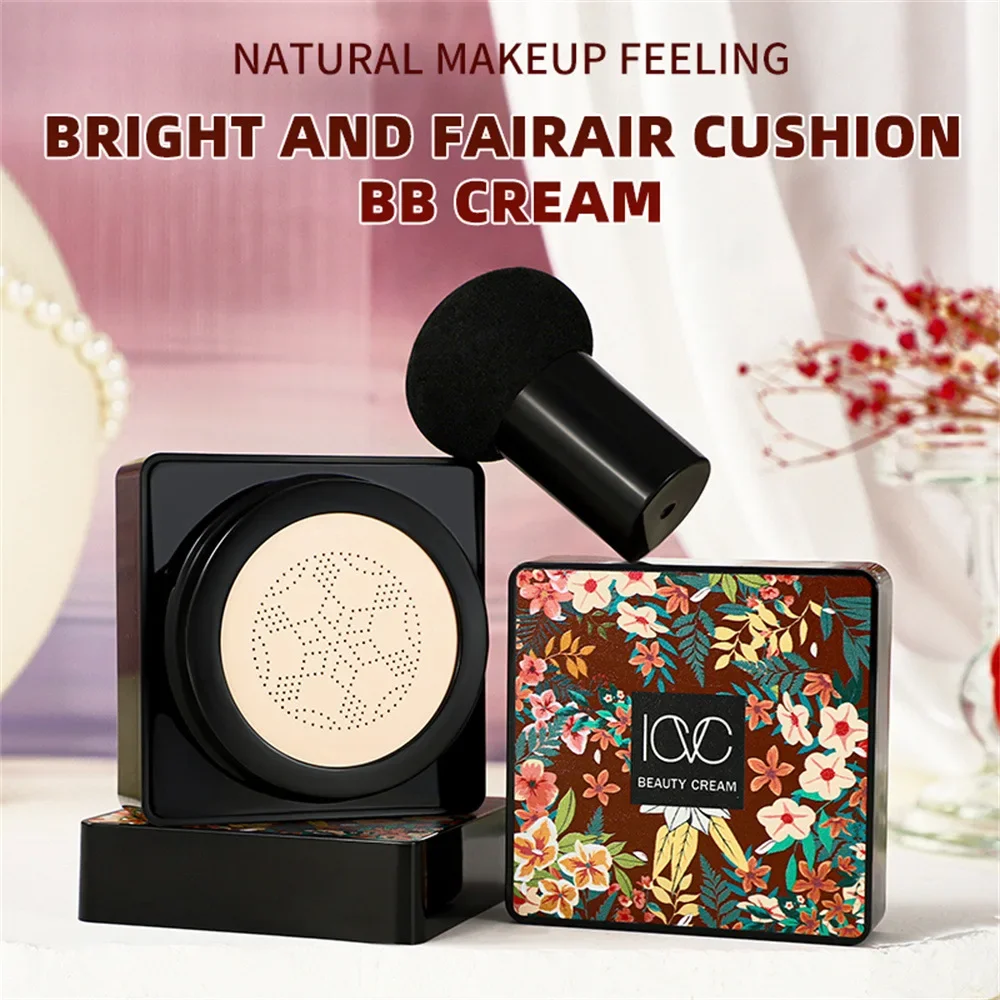 Magic Foundation Mushroom Head Air Cushion CC Cream Waterproof Brighten Foundation Cream Women Base Makeup Face Korean Cosmetics 6