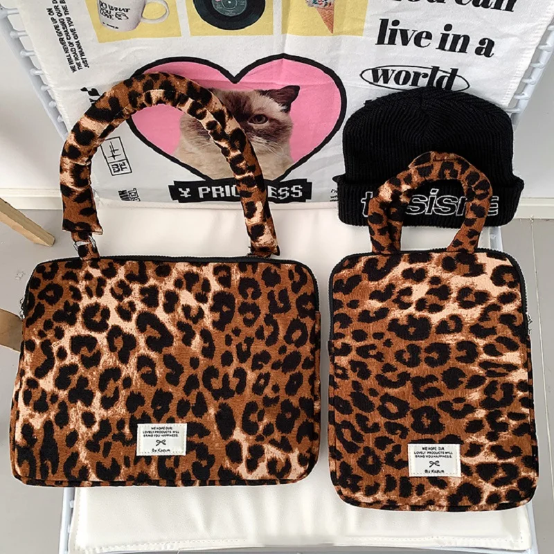 Leopard Pattern Laptop and Tablet Storage Bag