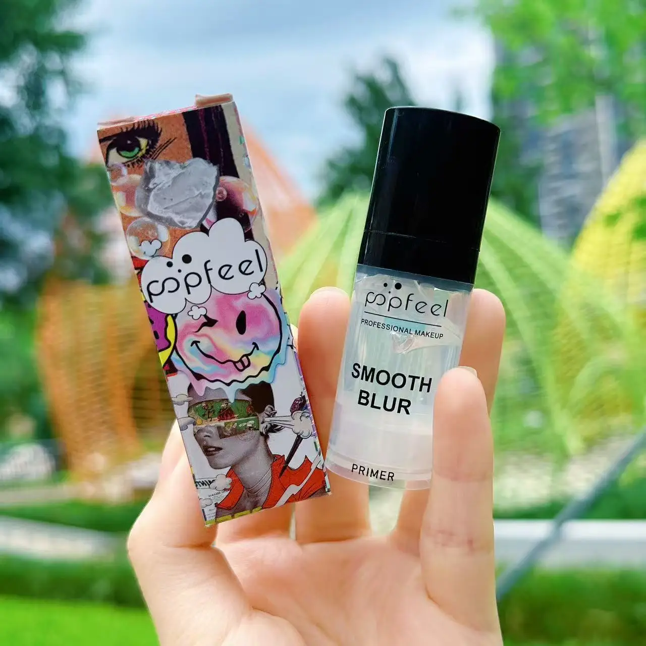 POPFEEL Radiant Smooth Skin Primer - Long-lasting Hydration & Fine Line Blurring Formula for a Flawless Makeup Base.