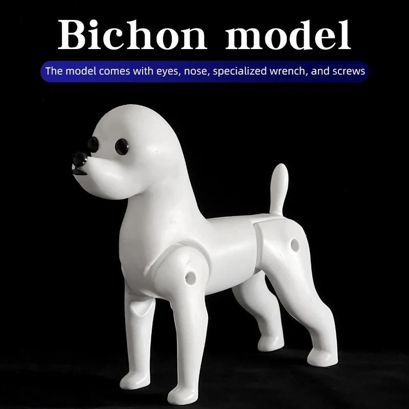 Bichon dog pet professional beauty simulation wig model practice special skeleton environmentally friendly PE material scissors