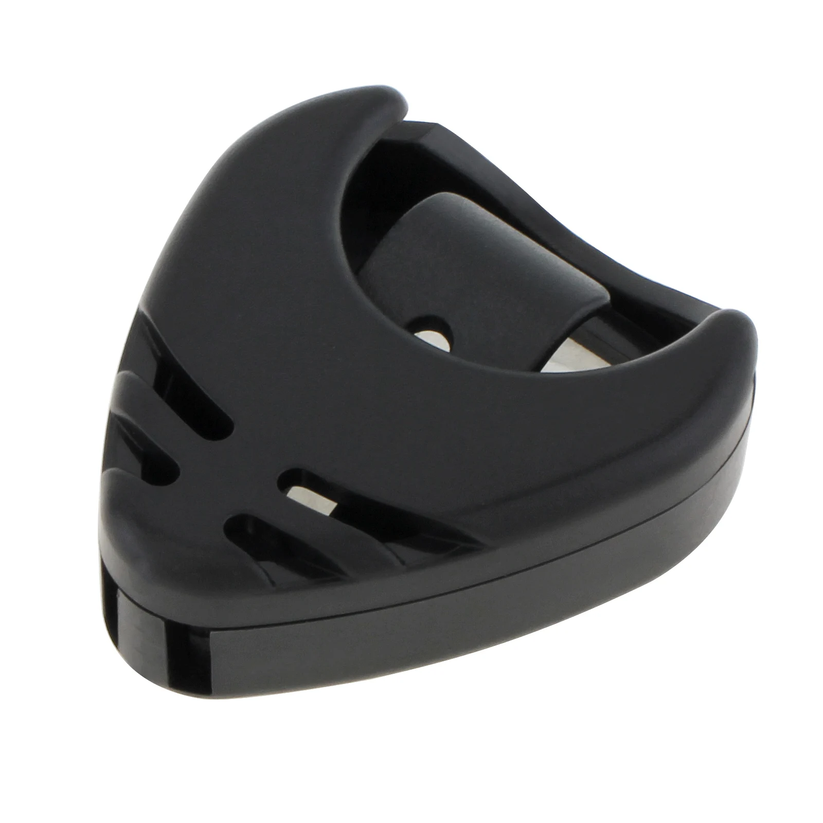 Sleek Black Adhesive Guitar Pick Holder