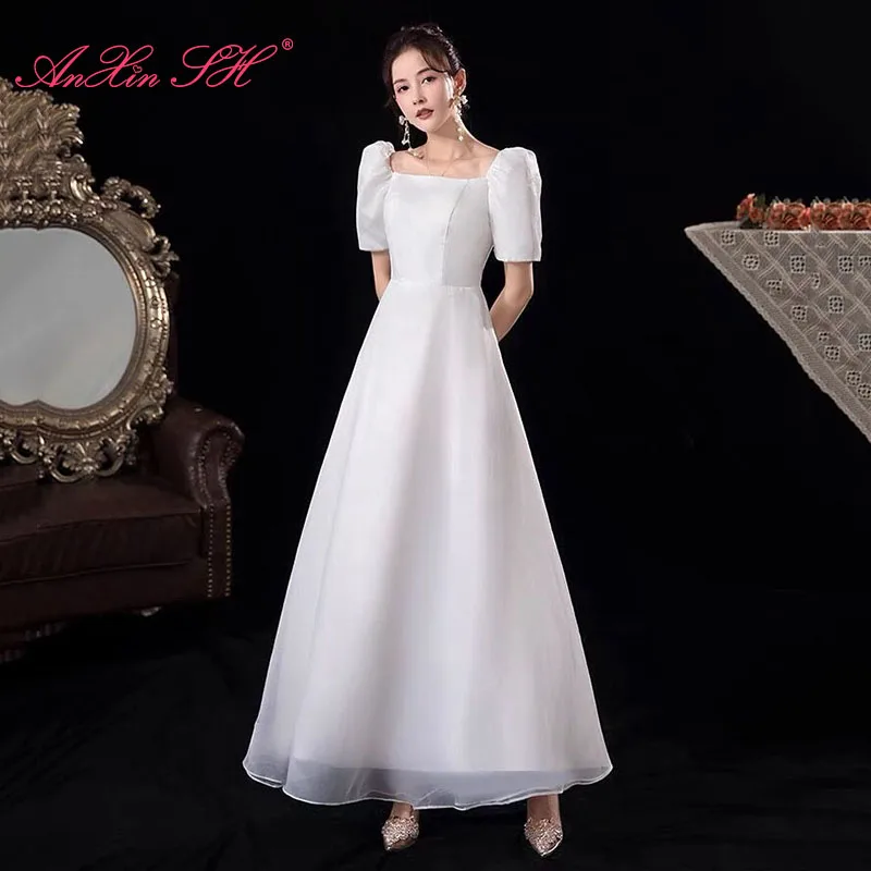 anxin-sh-princess-abito-da-sposa-in-pizzo-bianco-francese-retro-boat-sweetheart-manica-a-sbuffo-sposa-una-linea-semplice-abito-da-sposa-con-lacci