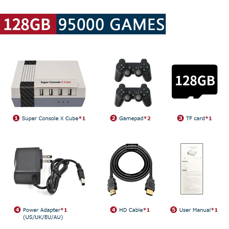 Retro Video Game Console Super Console X Cube For MAME/DC/Arcade.