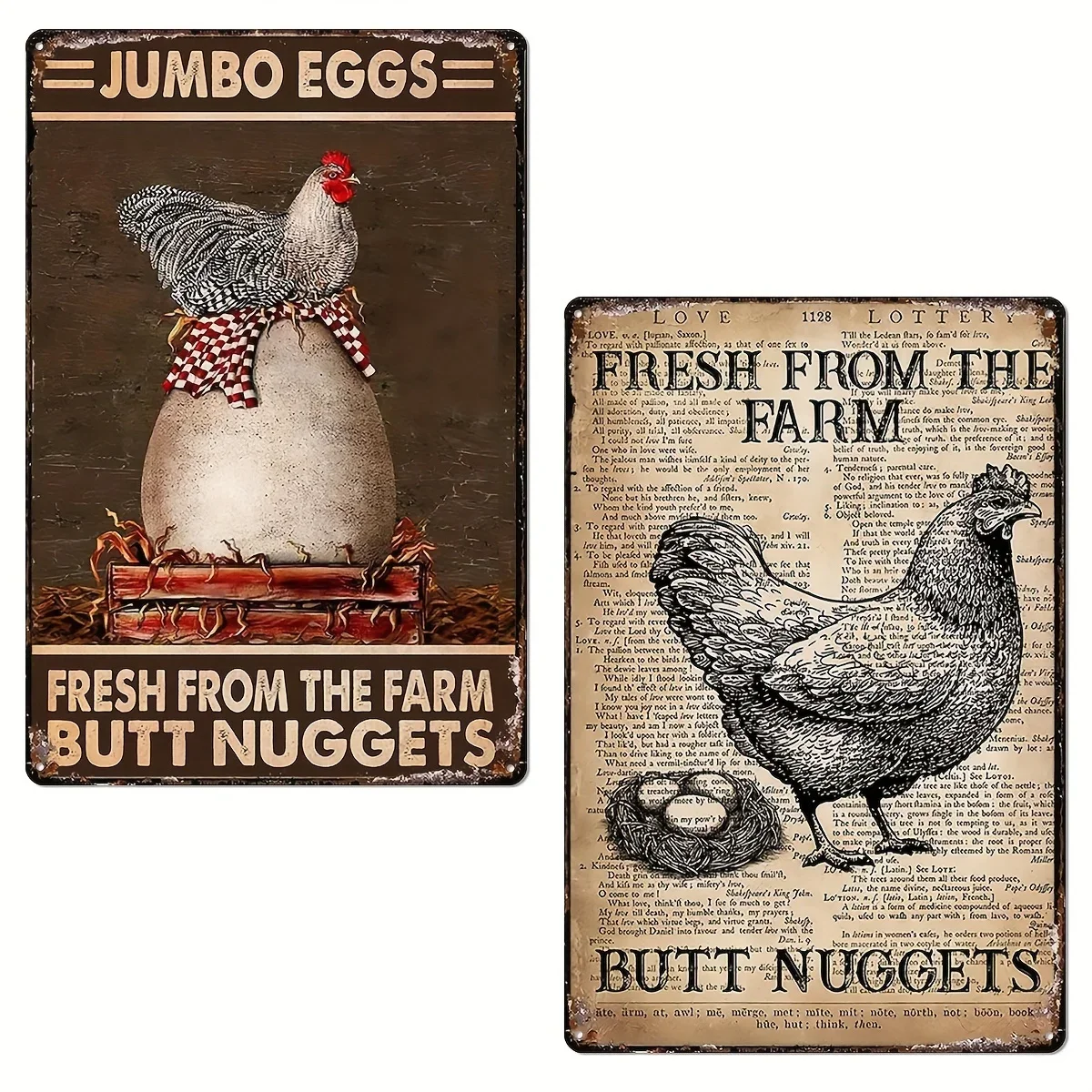 

Retro Metal Sign, Funny Chicken Coop Tin Sign, Wall Art Decor, Vintage Garage Restaurant Decoration, Cafe Bar Wall Decor Plaque