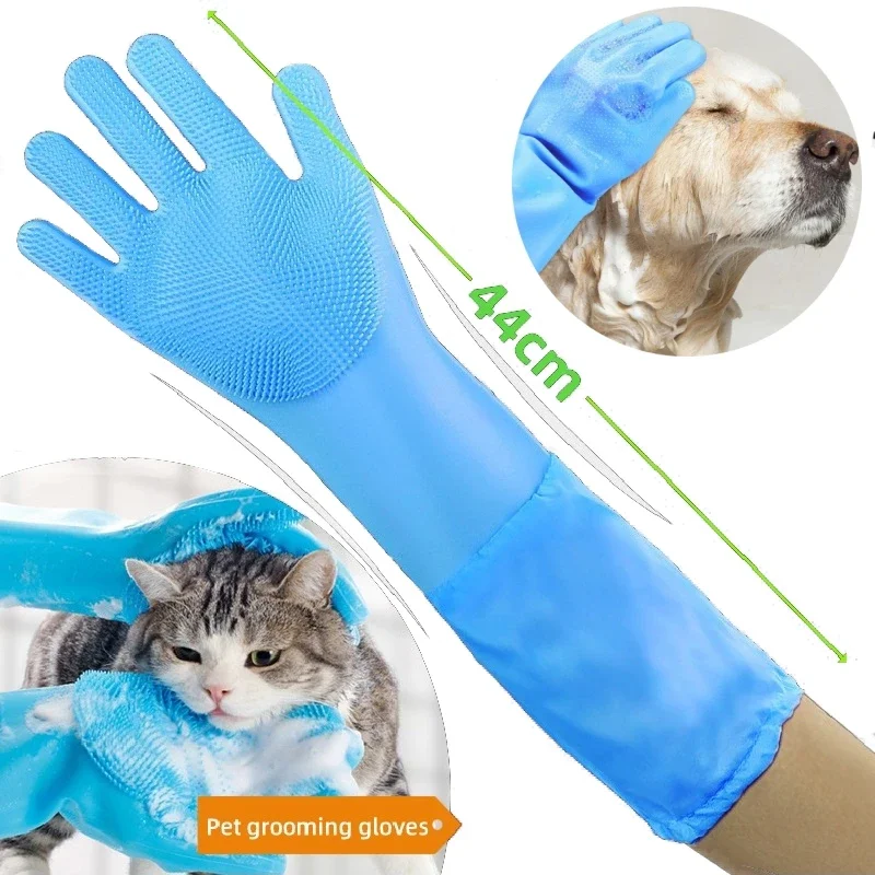 Guantes De Aseo Para Mascotas De Doble Cara ODIWEN - Quita Pelos De Gatos Y Perros Fácilmente