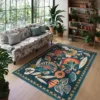 Carpet for Living Room Non-slip Soft Machine Washable Bedroom Floor Mat Bohemian Style Large Size Home Decoration Rug 거실 카펫 2