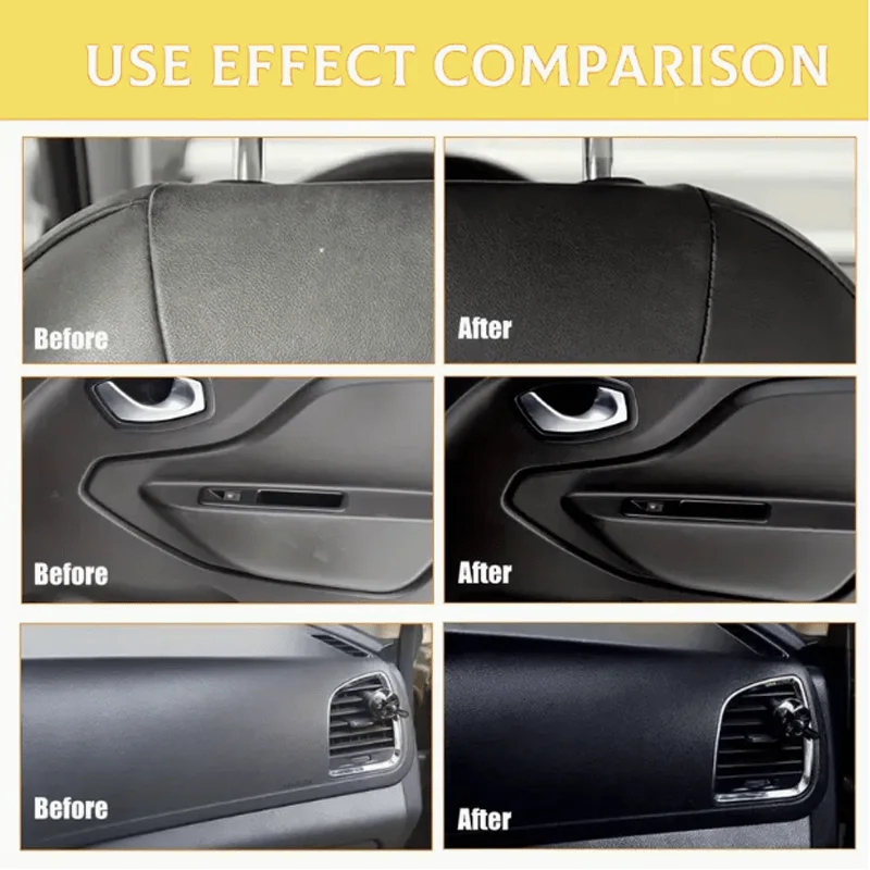 Car Plastic Restorer - Crystal Clear Coating for Exterior & Interior, Fade and Oxidation Repair, Enhances Shine, Suitable 3