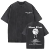 Wash Vintage Rapper Frank Fashion Print T-shirt Gold Pattern T-shirt Men Women Trend Hip Hop T-shirt Men Fashion Casual T-shirt 3