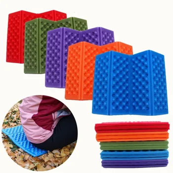 Foldable Camping Mat Portable Waterproof XPE Cushion Outdoor Hiking Beach Picnic Seating Mat Moisture-Proof Small Chair Seat Pad