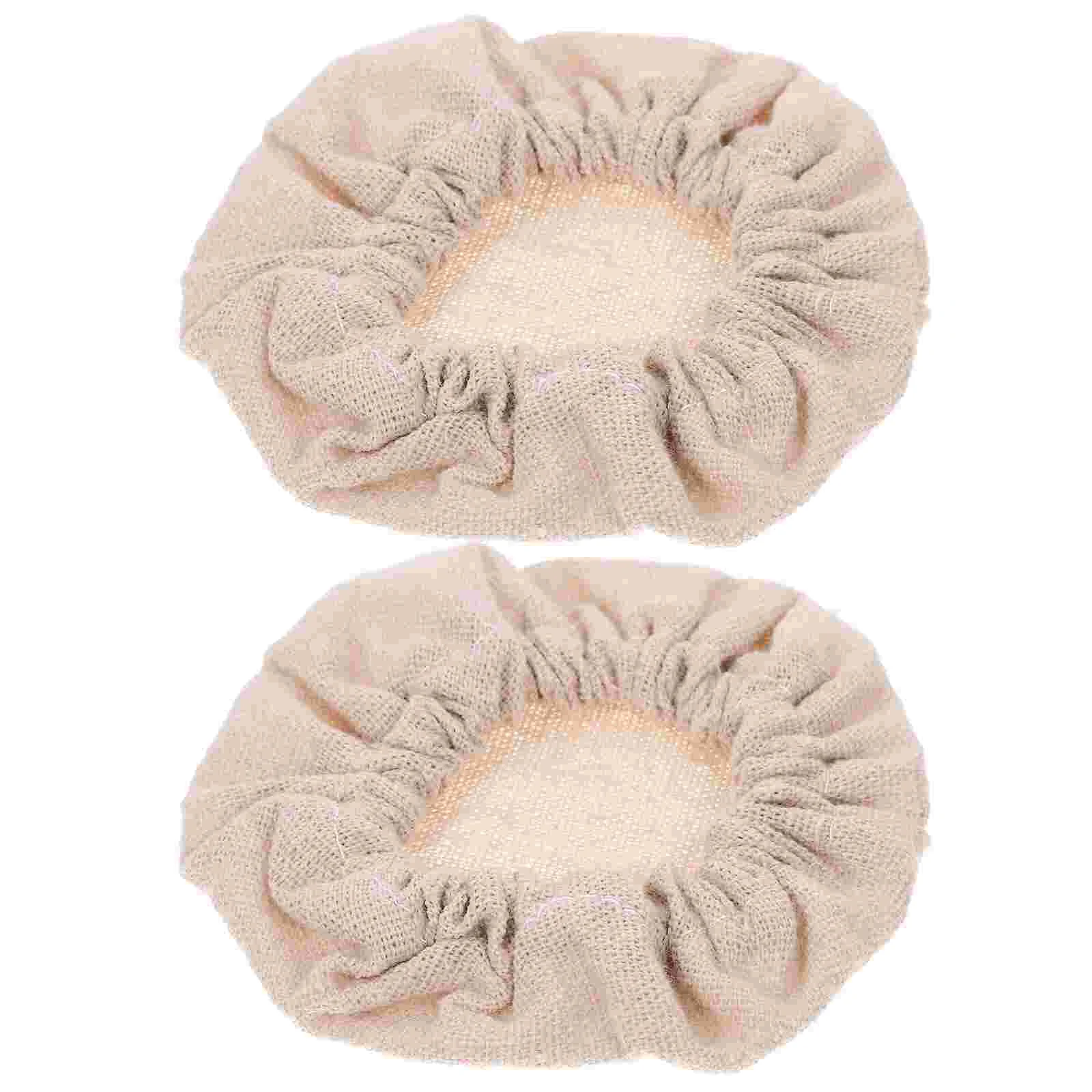 

Elastic Cloth Jar Covers Unbleached Organic Cotton Stretchy Bowl Covers Reusable Breathable Muslin Cloth Covers Wide Mouth