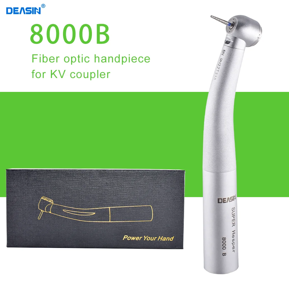 KAVO Type Dental Fiber Optic LED Turbine Quick Coupling High Speed Handpiece Air Turbine 3 Water Spray rotatio Type Handpiece
