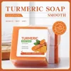 Hand Made Turmeric Soap Body Cleaning Lightening Dark Underarm Leg Body Cleansers Brightening Face Soap Tender Skin Care Beauty 1