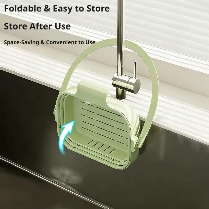 Multifunctional Kitchen Sink Drain Basket & Quick Drainage Tool Organizer