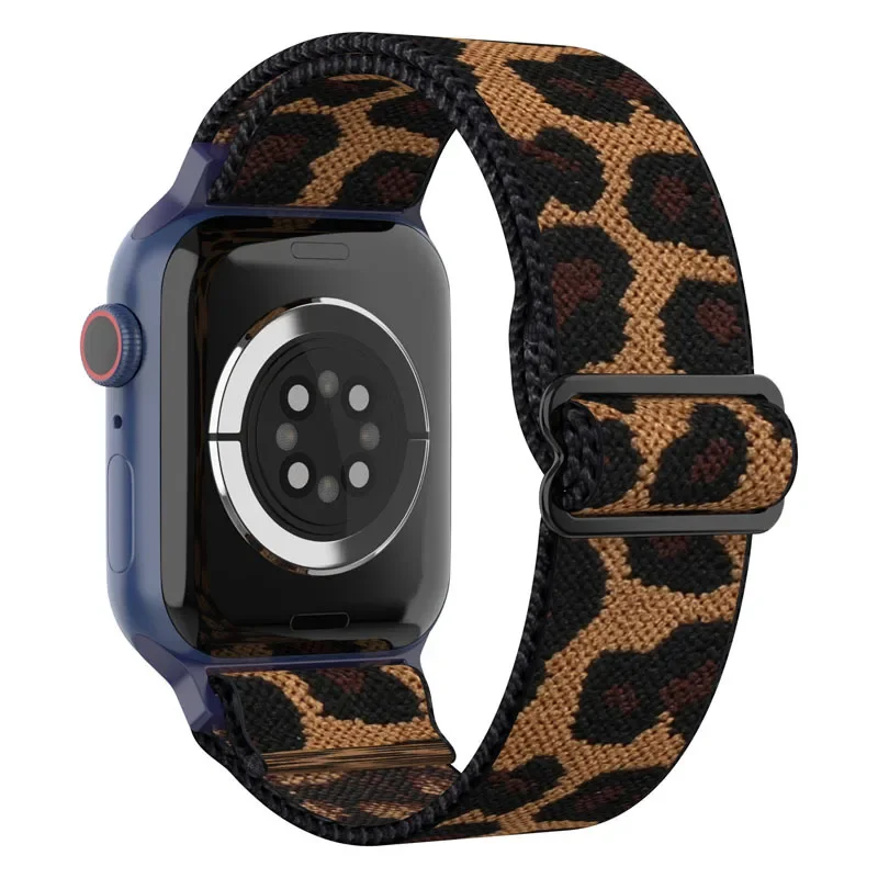 ตัวเลือกสินค้า สร้อยข้อมือลายเสือดาว ไนลอน สำหรับ Apple Watch ทุกรุ่น